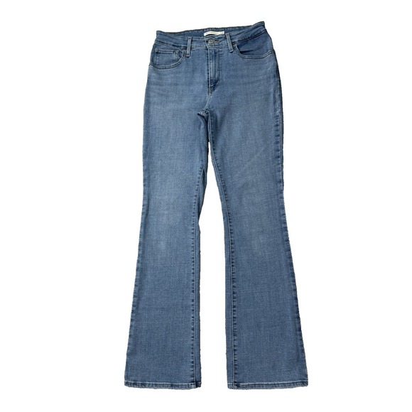 Levi's Denim - Levis 725 High Rise Boot Cut Jeans Womens 29 8 M Blue Denim 32" Inseam Western